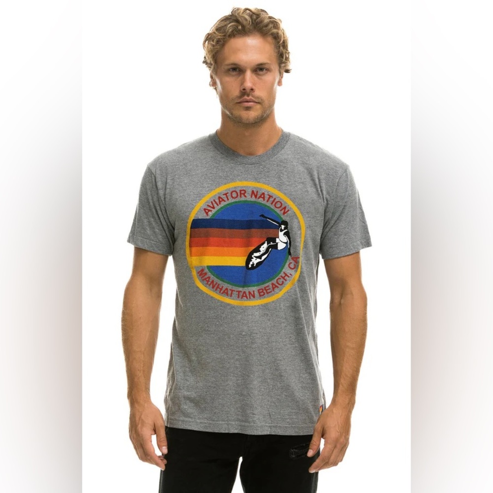 AVIATOR NATION MANHATTAN BEACH TEE SHIRT - Picture 1 of 9